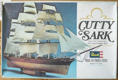 Revell Cutty Sark Famous Clipper Ship Kit-1979