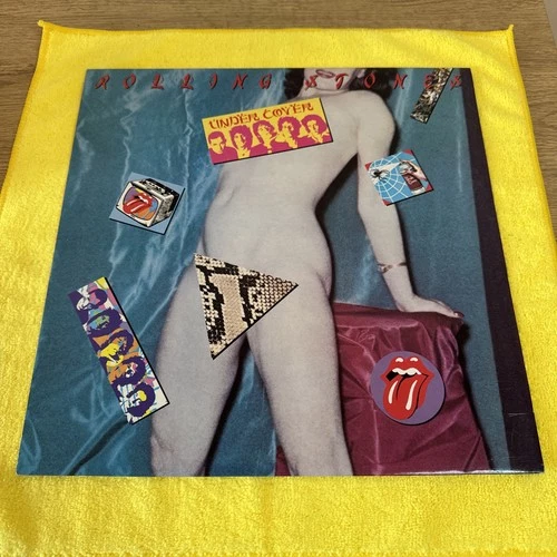 Rolling Stones ‎– Undercover Vinyl LP with lyric sheet & printed inner