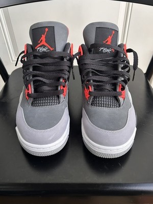 Jordan Air Jordan 4 Retro Infrared 2022 Mid Top Gray Black  display picture 3