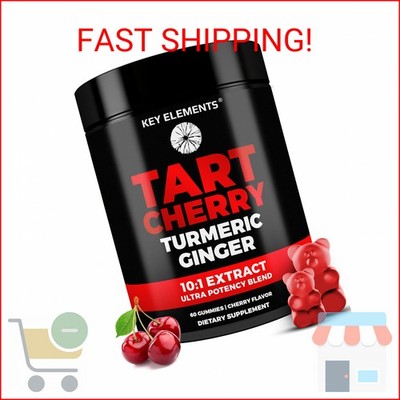 [Ultra Strength] Tart Cherry Gummies Extract with Turmeric & Ginger - Natural Ta