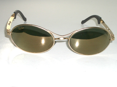 VINTAGE B&L RAY-BAN G15 GOLDEN MIRROR ECLIPSE BIKERS ORBS  display picture 2