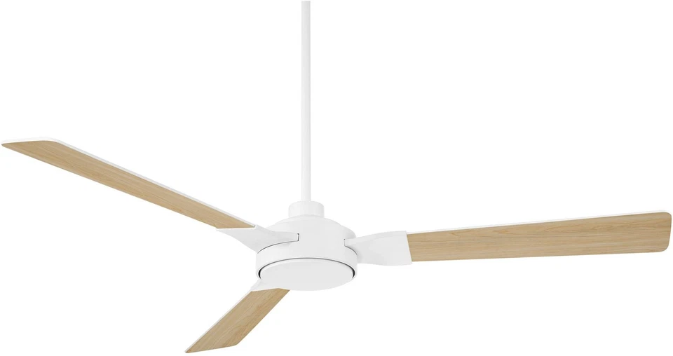 60" Casa Vieja Invictus Matte White Damp Ceiling Fan with Remote - Image 3 of 4