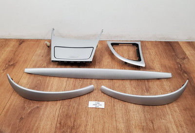   08-13 OEM BMW E82 E88 135 Aluminum Glacier Silver Dash Doors Interior Trim SET