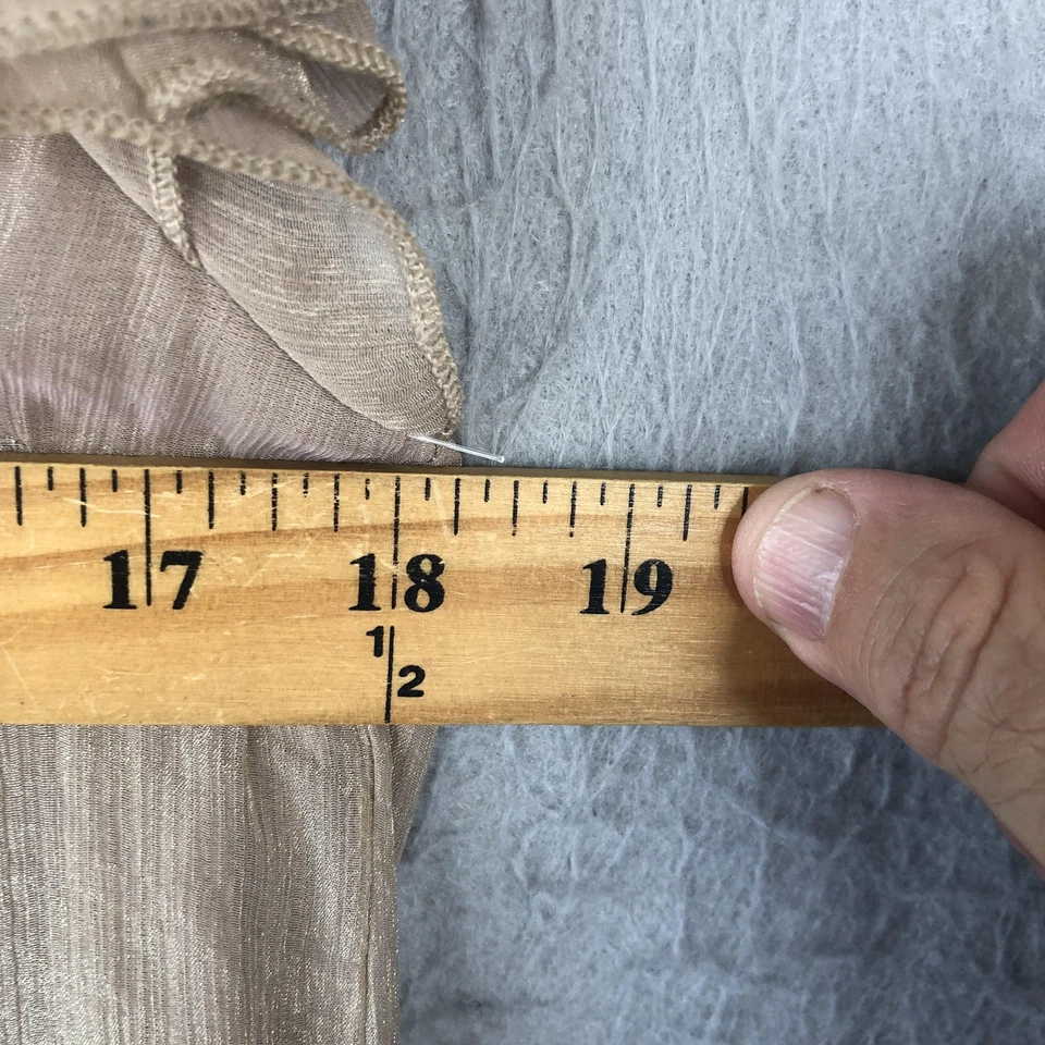 Vestido Pretty Angel Para Mujer M Beige Seda Rayón Floral Encaje Bordado Hada Boho Foto 3 de 4