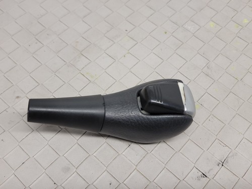 03-11 Saab 9-3 C6 CORVETTE Auto Shifter Shift Knob Black Leather Silver OEM - Foto 3 di 8