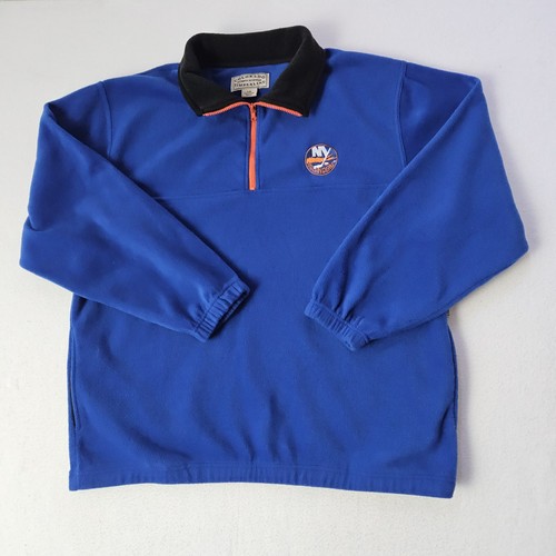 Colorado Timberline Ny Islanders 1/4 Zip Fleece Sweater Shirt Mens Sz L Relaxed