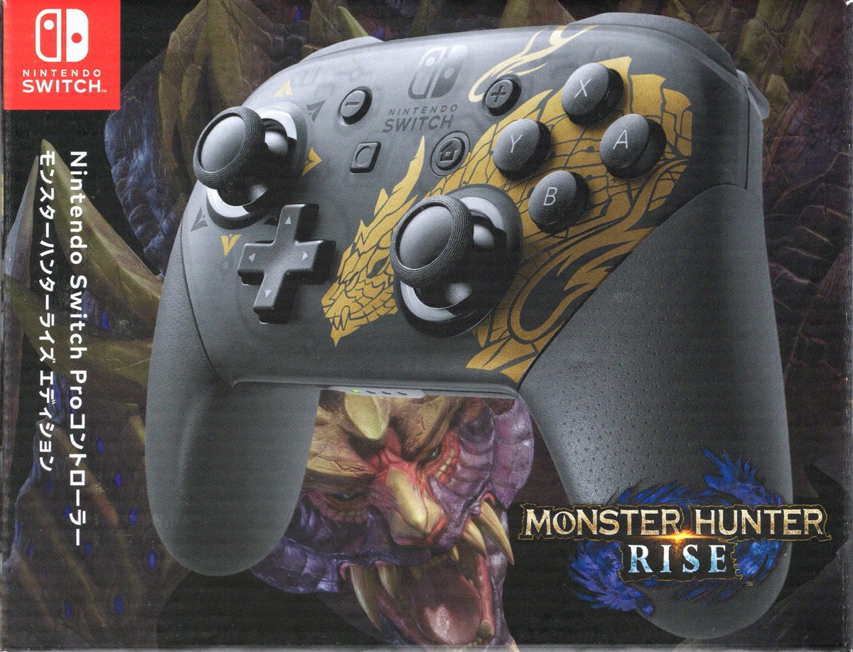 MONSTER HUNTER RISE モンスターハンターライズ プロコン Official OEM Pro Controller Monster Hunter Rise for Nintendo