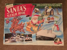 1993 Mr. Christmas Santa's Sleigh Ride Complete, Nice Cond.; Works (see video)