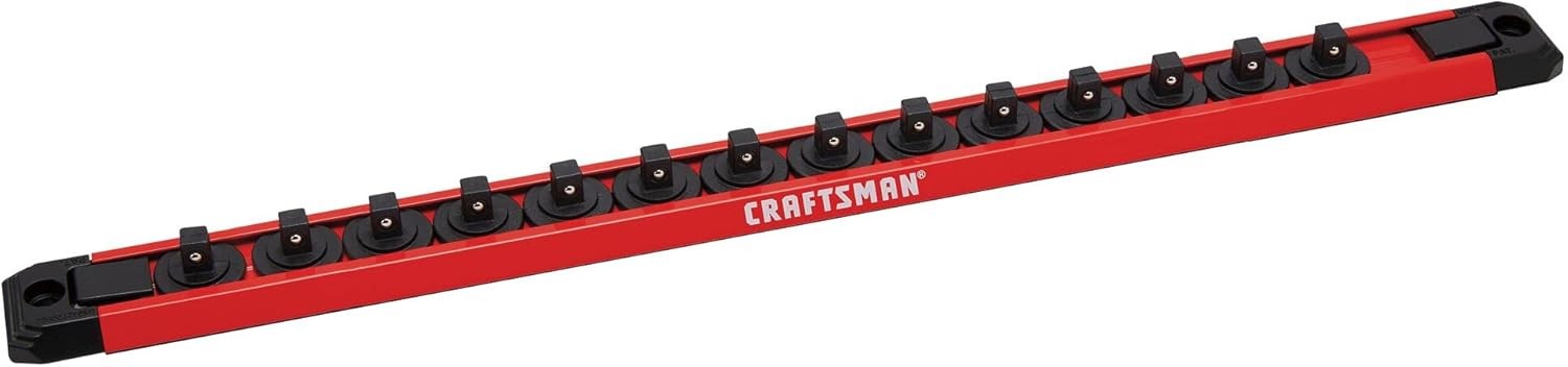 CRAFTSMAN Magnetic Socket Rail Holder, Tool Tray Storage Organizer, 1/4 Inch (CM