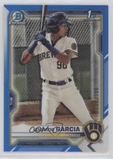 2021 Bowman Chrome Prospects Blue Refractor /150 Eduardo Garcia #BCP-191 s7f