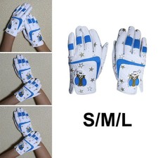 Kids' Golf Gloves Left And Right Hand, Breathable Professional Leather,