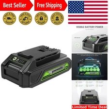 Power Up 125+ Tools with 24V 2Ah Lithium-Ion Battery, Fade-Free & USB Support
