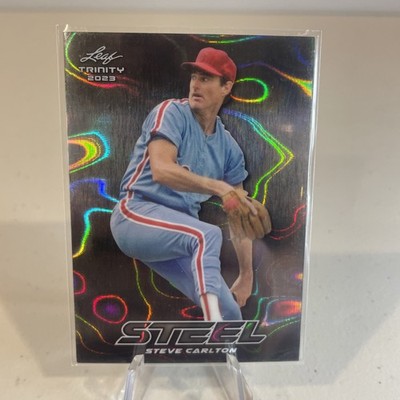 Steve Carlton 2023 Leaf Trinity Mega Box Steel Silver Lava Phillies Legend #S-72