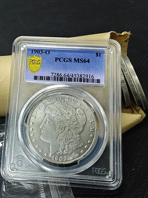 #ad #ad Authentic 1903 New Orleans O Morgan Silver Dollar PCGS Slabbed Circulated $89.69