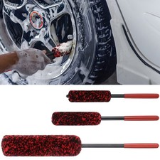  Brosses de nettoyage de roues à tête pliable, 3 pièces, pour pneus