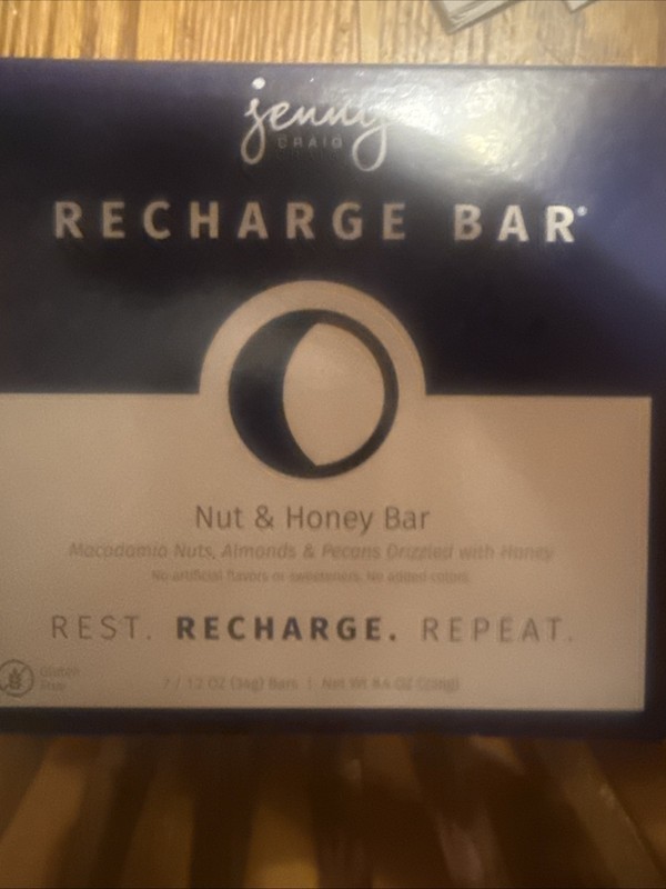 4 BOXES Jenny Craig NUT & HONEY RECHARGE BAR   7pk BB July 12/2026