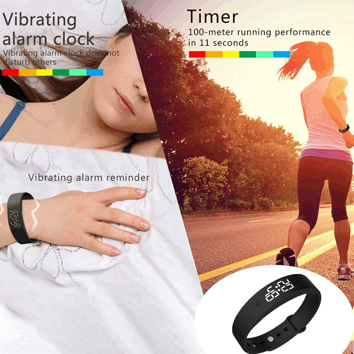 best vibrating alarm watch for deaf Vibrating and extra loud alarm clocks for when you can't hear an alarm main image 1