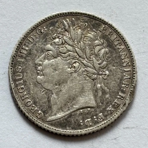 1821 Great Britain Sixpence (1816-1837) — photo from the most recent tracked eBay sale