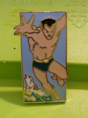 1990 MARVEL COMICS ''Namor The SUB-MARINER'' Enamel Pin / Badge RARE! Sweet!