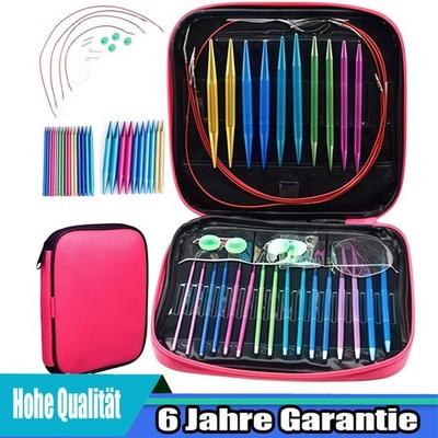 13 Paare Starter Knit Pro Kit Metall Kreisförmige austauschbare Stricknadel Set