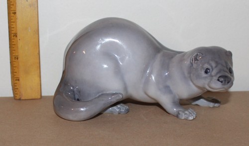 Vintage Royal Copenhagen Porcelain Figurine 4654 Mink Otter Marten Polecat 7.2"L - Picture 20 of 24