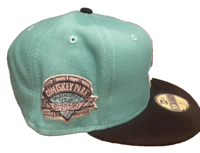 Chicago White Sox Hat New Era 59Fifty Mint Green Comiskey Park Patch Size