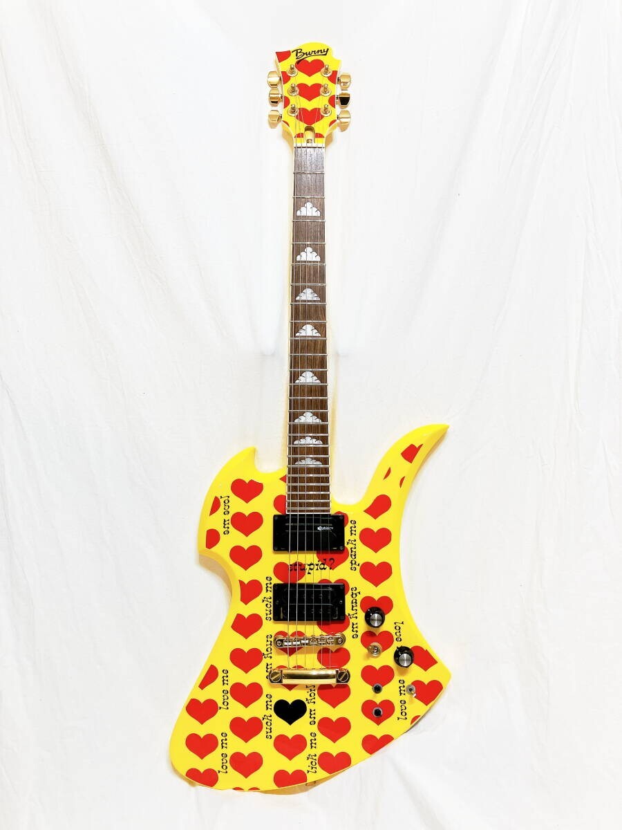 CLEAN* FERNANDES / Burny MG-145S HY Yellow Heart HH 3.4kg W/OGB | eBay