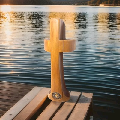 Wooden Cedar Cross made in Texas Handmade faith Texan USA  WESTERN DECOR