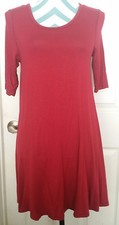 NWT• Free people burgandy With Back Keyhole Casual dress size S "summer ready"