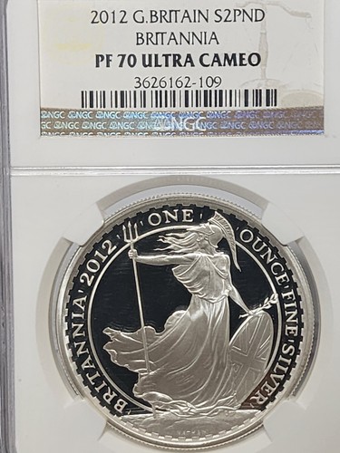 2012 Great Britain Britannia £2 Silver 1oz NGC PF70 UC