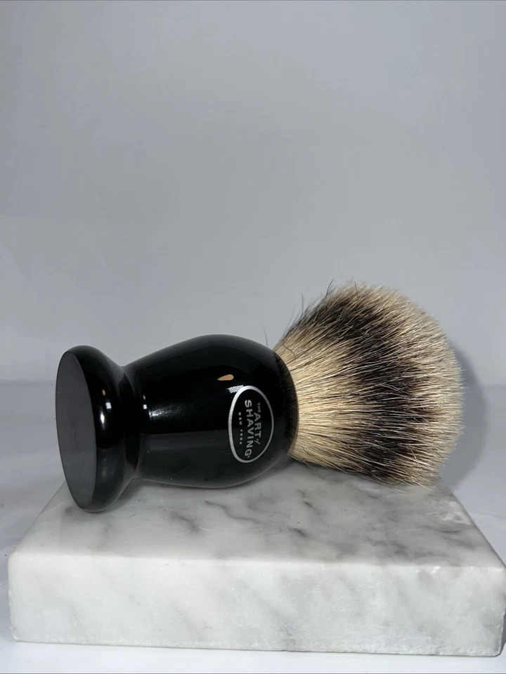 "El arte de afeitar Silvertip Badger 4,5"" cepillo de afeitar XL negro" Foto 3 de 4