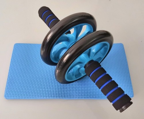 Double Wheel Ab Roller Core Strength Training Abdominal Roller - Green or Blue - Picture 3 of 7
