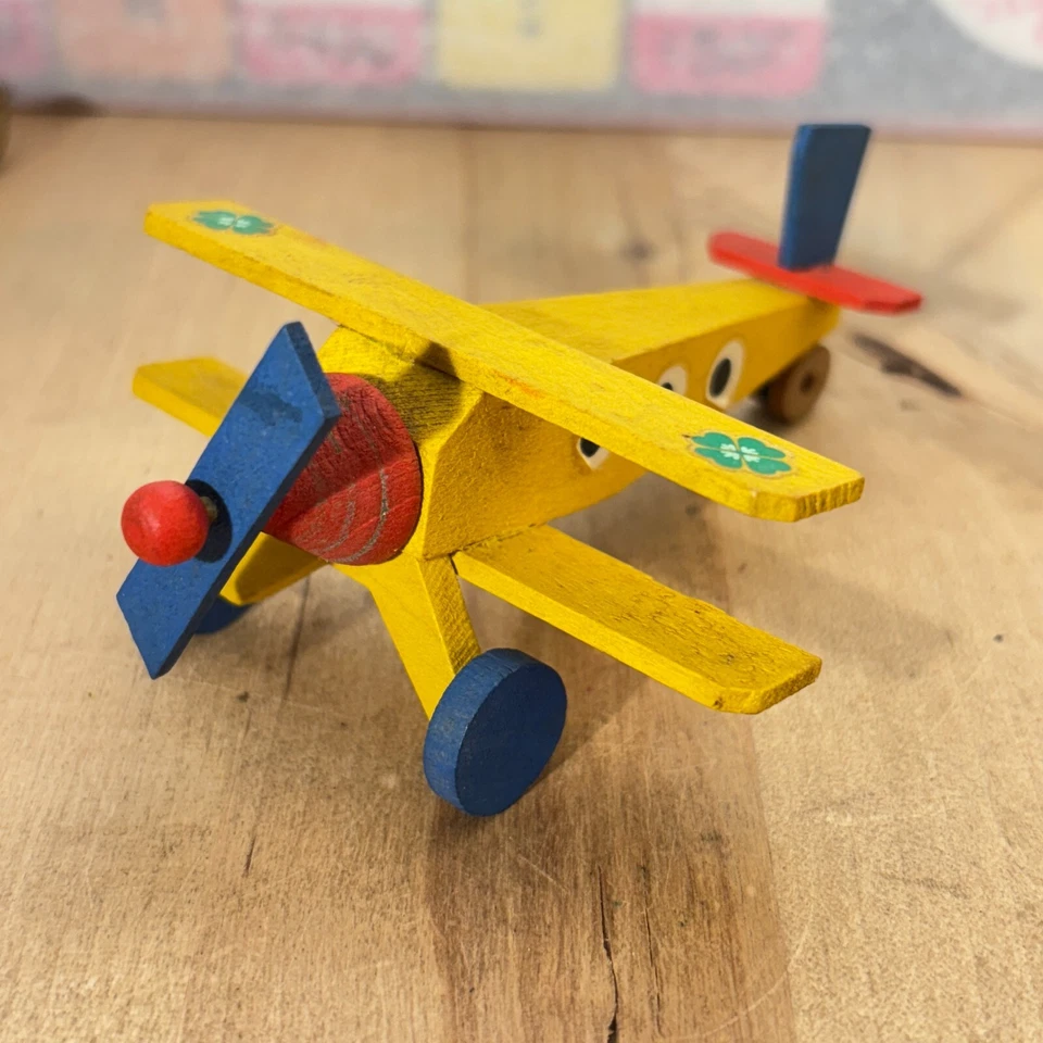 Steinbach Wood Biplane Double Wing Plane, Moving Propeller, 4" - Image 4 of 4