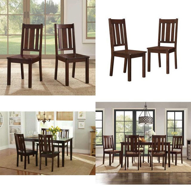 Better Homes And Gardens Bankston Dining Chair, Set Of 2, Mocha | eBay