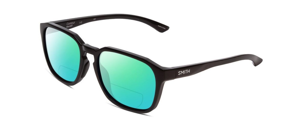 Smith Contour Unisex Square Polarized BI-FOCAL Sunglasses Black 56