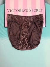 New VTG Victoria's Secret Second Skin Satin Classic Bikini Brief Panty Size XS