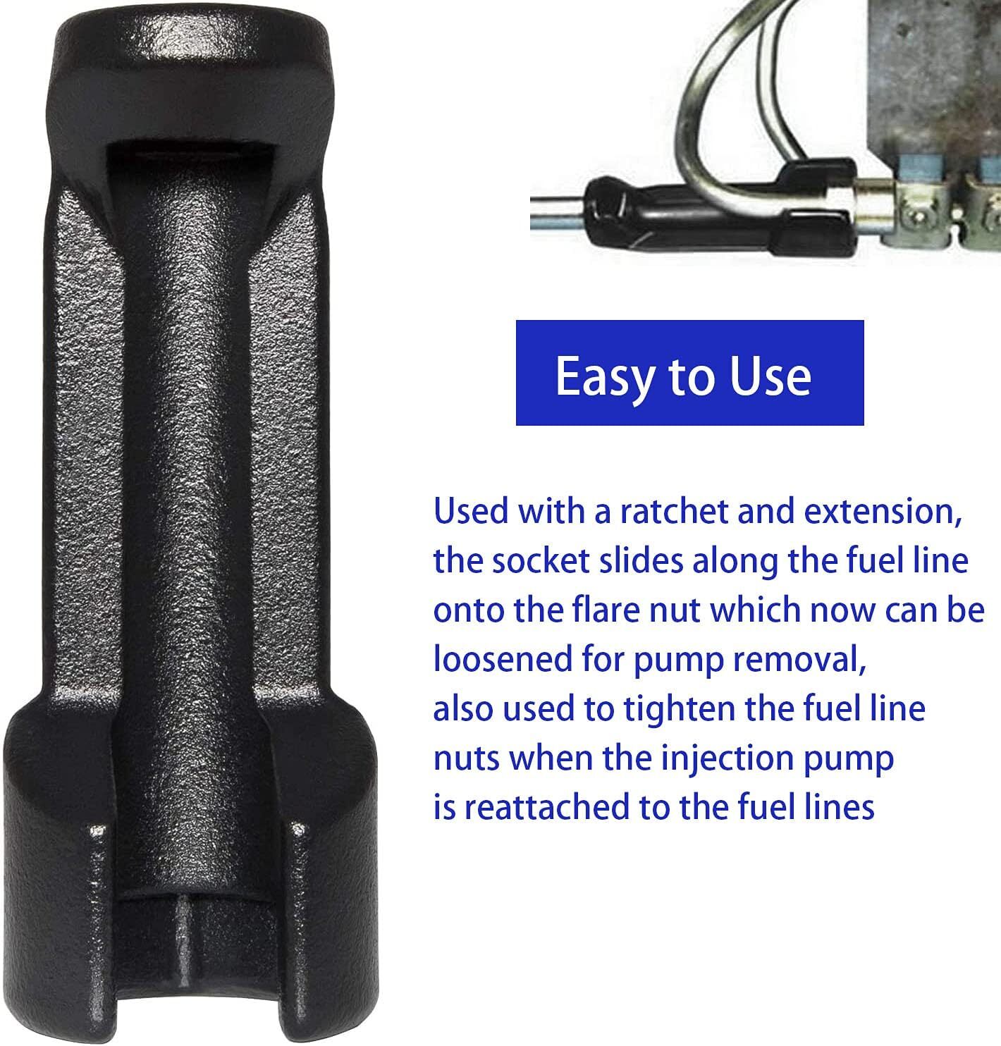 3/4 inch Fuel Injection Horn Nut Socket Removal Tool for model 4 valve