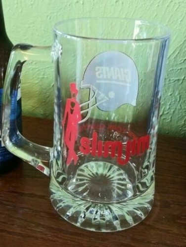 NUEVA Taza de Cerveza de Vidrio Jim 1991 Edición de Coleccionista NFL New York Giants delgada de colección - Imagen 2 de 2