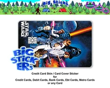 Starwars Credit Card Cover SMART Sticker Skin Wrap, Card Sticker Decal