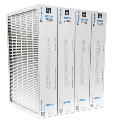 Daikin 0160M00018 (4-Pack) - 20'' x 27'' x 5'' Pleated MERV 15 Replacement Filter