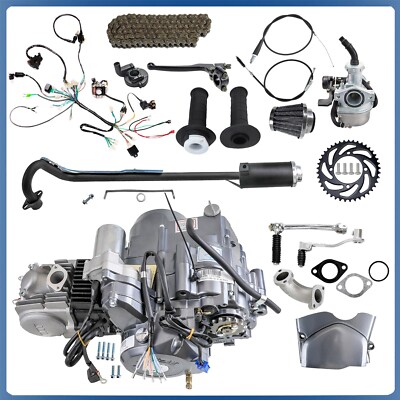 Lifan 125cc Semi Auto Engine Motor Kit For CRF50 CRF70 CT70 CT90 CT110 Dirt Bike