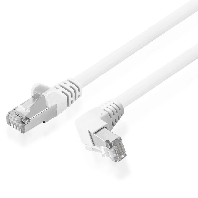 BESTPLUG CAT5e DSL cable de conexión cable de red red LAN cable FUTP blindado 90° RJ45