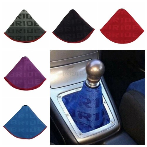 AU Universal JDM Style Bride Shift Knob Boot Cover Shifter Lever Collars for Car - Picture 6 of 13