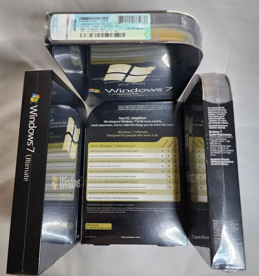 Microsoft Windows 7 Ultimate 32/64 Bit DVD -Full Retail Version -New sealed Box - Image 3 of 4
