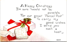 Postcard A Happy Christmas Possible For Our Great Parcel Post