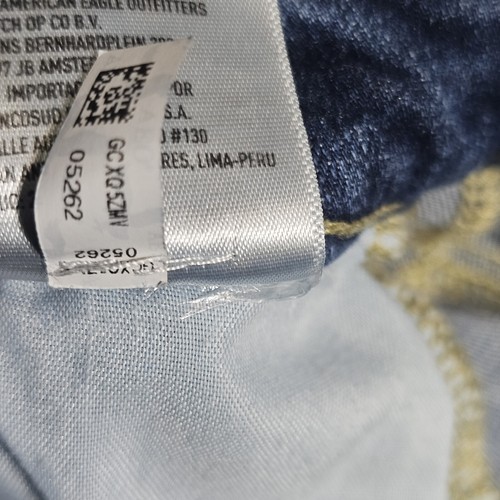 American Eagle Super Stretch Jegging Jeans Women's 0 Blue High Rise Distressed - Picture 8 of 21