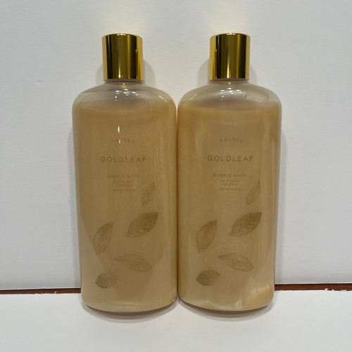 Thymes Goldleaf Bubble Bath Lot of 2 Warm Floral Scent New 12 fl oz each - Picture 12 of 12