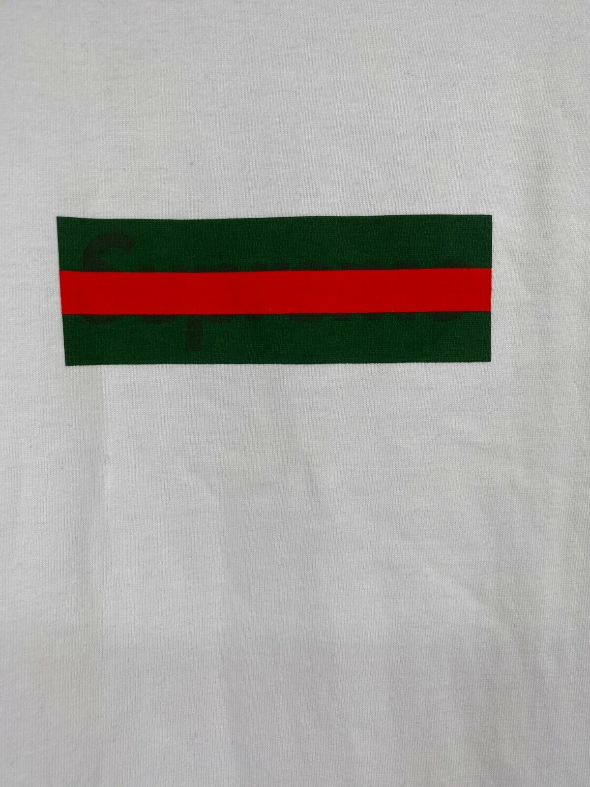 Supreme x Gucci 100% Authentic RARE Box Logo White Immaculate Tee Shirt  Size L | eBay