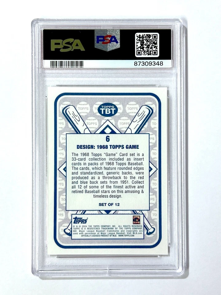 2024 Topps Throwback Thursday ICHIRO SUZUKI #6 - PSA-10 Seattle MARINERS - Image 2 of 2