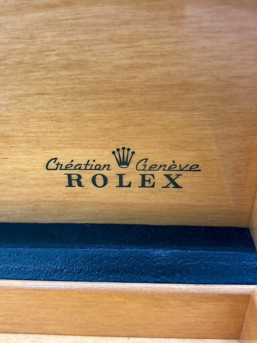 VINTAGE GENUINE ROLEX Green watch box case no inner 68.00.3 wood 240903001yA